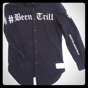 BeenTrill shirt jacket SIZE MEDIUM
